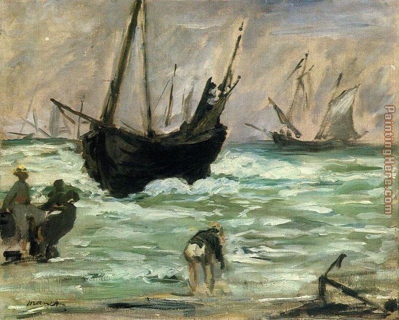 Seascape I painting - Edouard Manet Seascape I art painting